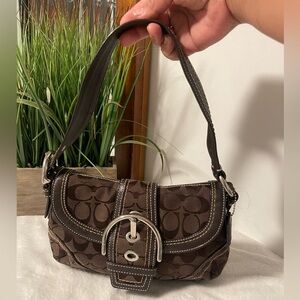 Coach Chocolate brown Signature Shoulder Bag